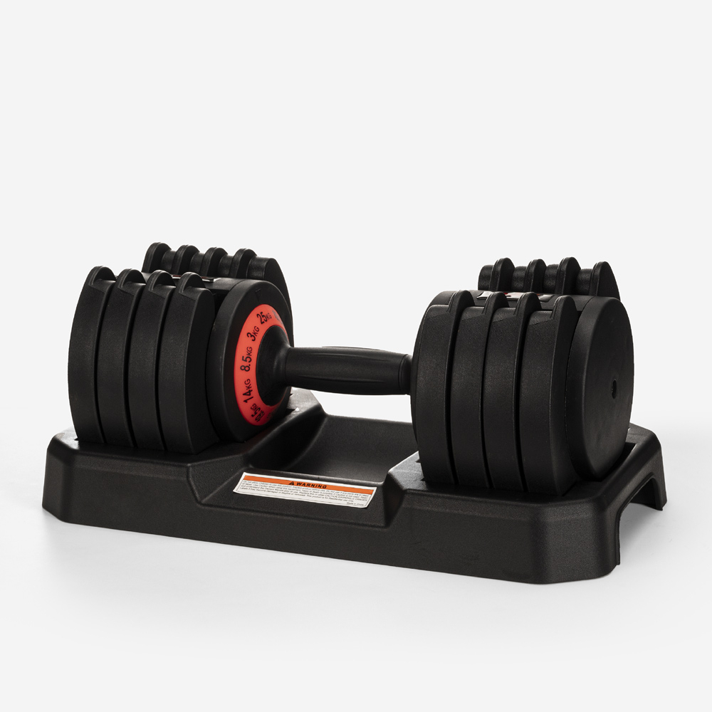 Manubrio peso regolabile carico variabile palestra fitness 25 kg Oonda