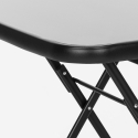 Set 2 sedie con tavolino quadrato per giardino pieghevoli design moderno Soda Saldi