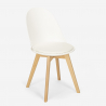 Sedia design scandinavo legno cuscino cucina sala da pranzo Bib Nordica Scelta