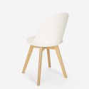 Sedia design scandinavo legno cuscino cucina sala da pranzo Bib Nordica Modello