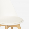 Sedia design scandinavo legno cuscino cucina sala da pranzo Bib Nordica Caratteristiche