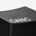 Pouf sgabello in plastica sedia tastiera computer pc CANC Sconti
