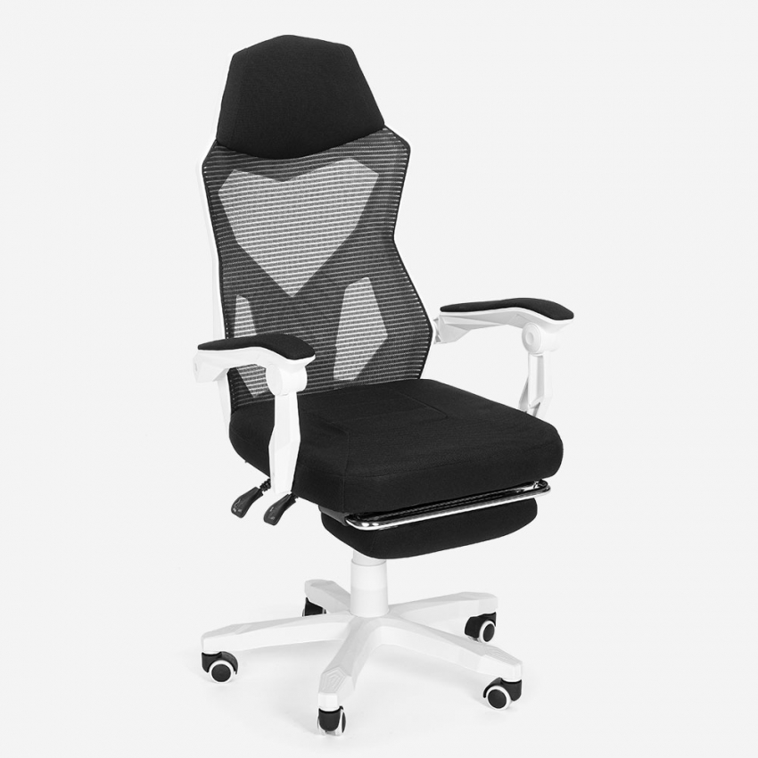 Gordian Plus sedia poltrona gaming design futuristico ergonomica  traspirante poggiapiedi