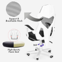 Sedia poltrona gaming design futuristico ergonomica traspirante poggiapiedi Gordian Plus Catalogo