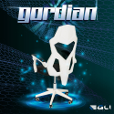 Sedia poltrona gaming ergonomica traspirante design futuristico Gordian Offerta
