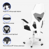 Sedia poltrona gaming ergonomica traspirante design futuristico Gordian Sconti