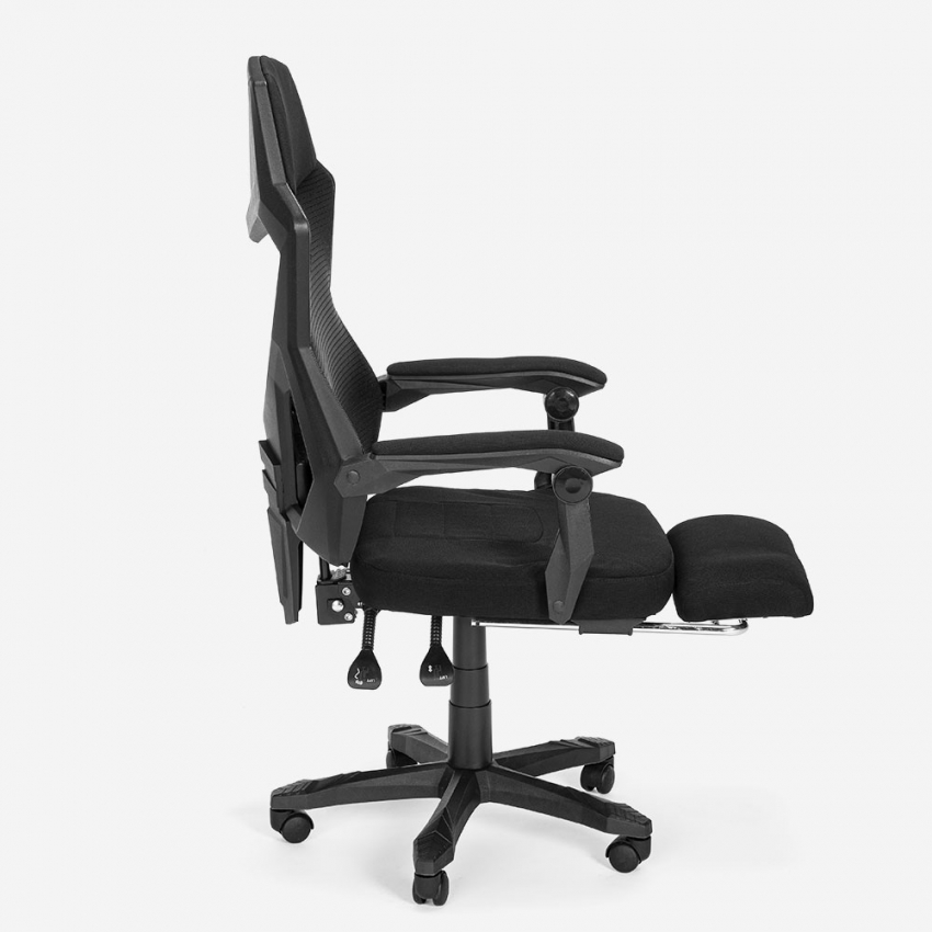 Gordian Plus sedia poltrona gaming design futuristico ergonomica  traspirante poggiapiedi