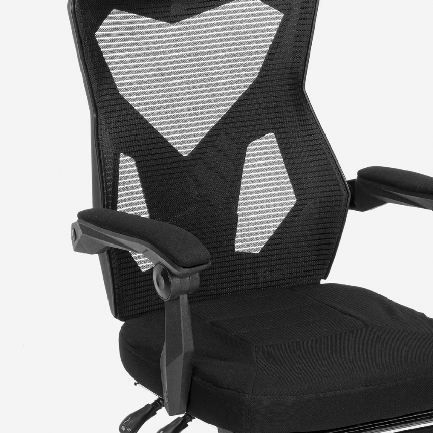 Gordian Plus Dark sedia poltrona gaming design futuristico ergonomica  traspirante poggiapiedi