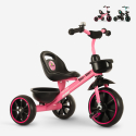Triciclo per bambini con sedile regolabile cestino portaoggetti Bip Bip Modello