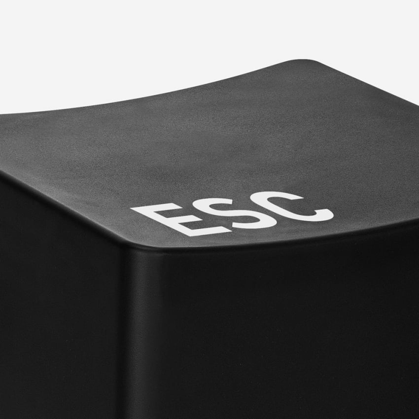 ESC Pouf in plastica sgabello sedia tastiera computer pc