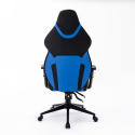 Sedia poltrona gaming ergonomica similpelle nero blu Portimao Sky Modello