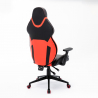Sedia gaming ergonomica regolabile similpelle rosso nero Portimao Fire Scelta