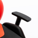 Sedia gaming ergonomica regolabile similpelle rosso nero Portimao Fire Costo