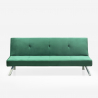 Divano letto 2 posti clic clac reclinabile design velluto tessuto Probatus 