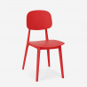 Sedia in polipropilene design moderno per cucina giardino bar ristorante Geer 