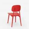 Sedia in polipropilene design moderno per cucina giardino bar ristorante Geer 
