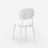 Sedia in polipropilene design moderno per cucina giardino bar ristorante Geer 