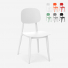 Sedia in polipropilene design moderno per cucina giardino bar ristorante Geer Sconti