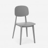 Sedia in polipropilene design moderno per cucina giardino bar ristorante Geer 
