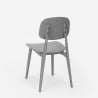 Sedia in polipropilene design moderno per cucina giardino bar ristorante Geer 