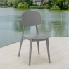 Sedia in polipropilene design moderno per cucina giardino bar ristorante Geer 