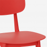 Sedia in polipropilene design moderno per cucina giardino bar ristorante Geer 