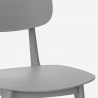 Sedia in polipropilene design moderno per cucina giardino bar ristorante Geer 