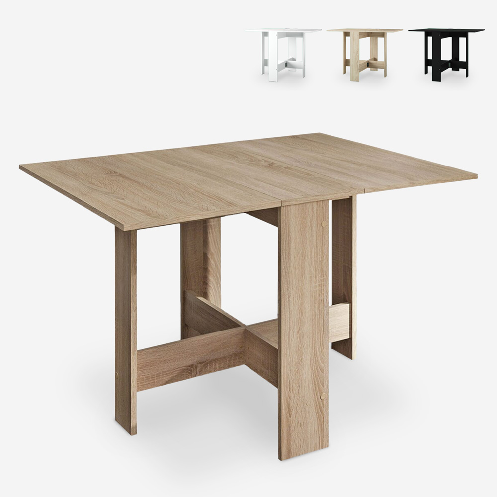 Tavolo consolle allungabile a ribalta pieghevole 76x24-103cm Galvani