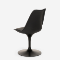 set tavolo rotondo 90cm 3 sedie stile Tulipan design moderno scandinavo ellis Misure