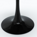 set tavolo rotondo 90cm 3 sedie stile Tulipan design moderno scandinavo ellis 
