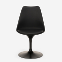 set tavolo rotondo 120cm design Tulipan 4 sedie stile moderno scandinavo margot 