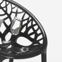 Set tavolo quadrato nero 70x70cm 2 sedie design Moai Black Costo