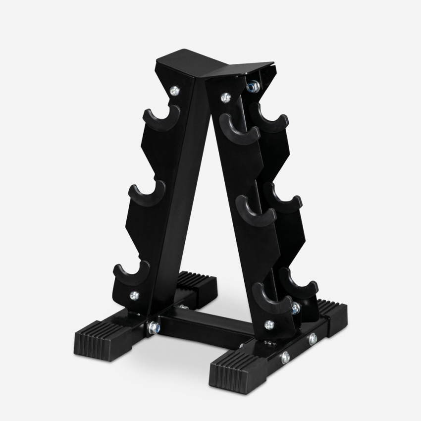Pakara : support vertical pour 6 haltères, compact et solide