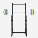 Squat rack regolabile per bilanciere con barra pull up cross training Stavas Offerta