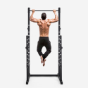 Squat rack regolabile per bilanciere con barra pull up cross training Stavas Stock