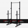 Squat rack regolabile per bilanciere con barra pull up cross training Stavas Saldi