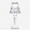 Lampada da tavolo design moderno trasparente casa ristorante Crystal
