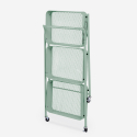 Carrello cucina pieghevole portavivande 3 ripiani maniglia ruote Pikas Plus 