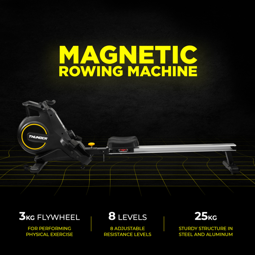 Magnetic Rowing Machine for home gym THUNDER