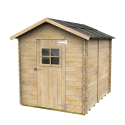 Box casetta in legno da giardino esterni per attrezzi Gaeta 178x218 Offerta