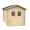 Casetta da giardino porta doppia in legno per attrezzi box Roby 198x198 Offerta