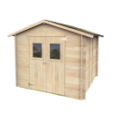 Casetta in legno da giardino attrezzi rimessa porta doppia Hobby 248x248 Offerta
