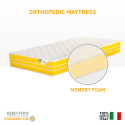 Materasso singolo Memory Foam anatomico ortopedico 23 cm 80x190 Comfort M