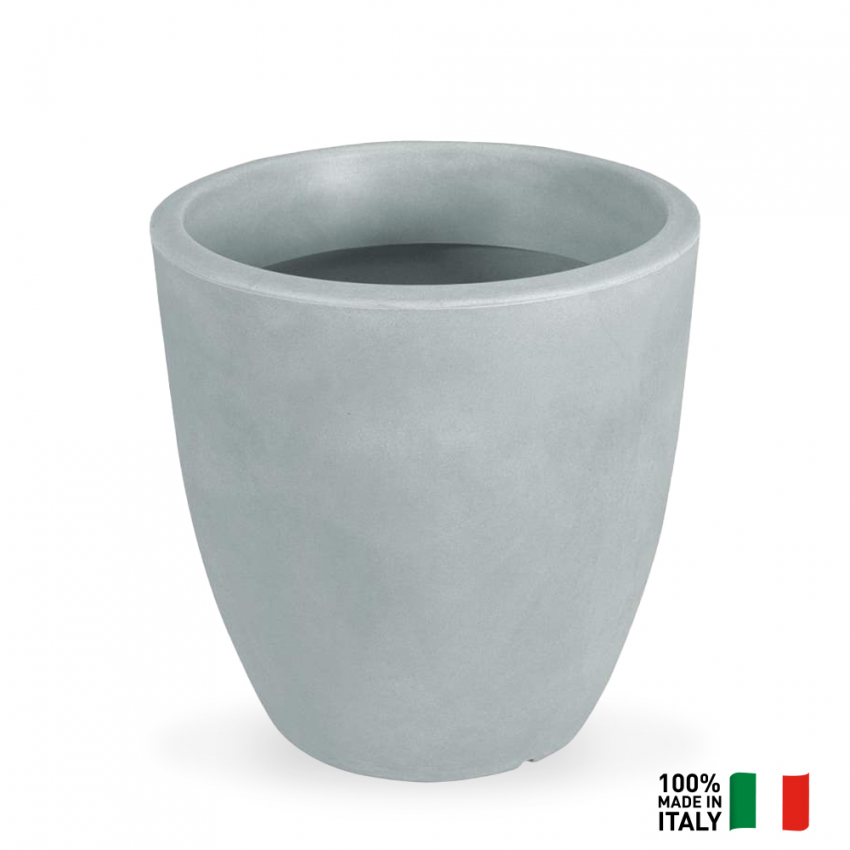 Orione Vaso alto tondo Ø 40cm portavasi design soggiorno terrazzo giardino