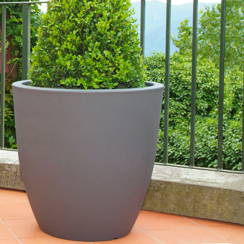 Vaso per piante design alto rotondo Ø 60cm giardino terrazzo balcone Orione