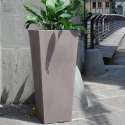 Vaso quadrato per piante alto 85cm portavasi design giardino terrazzo Hydrus Offerta