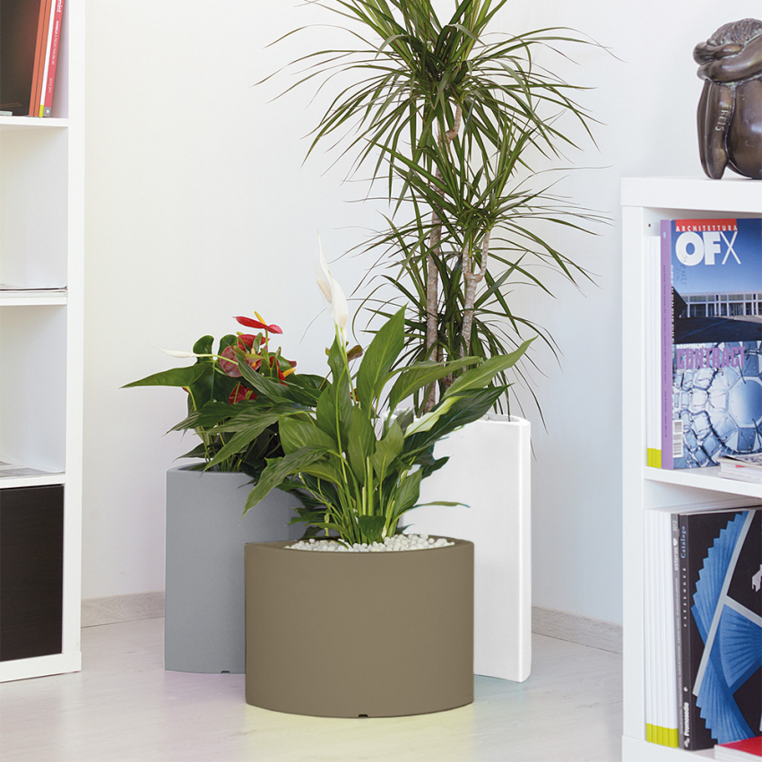 Tris Petalo Set fioriera design 3 vasi colorati per piante casa