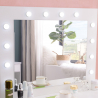Mobile postazione trucco specchio con lampadine LED sgabello Gaia Saldi