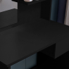 Postazione trucco nero con specchiera cassetto e sgabello Mayca Black Catalogo