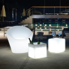 Poltrona design luminosa LED per esterno giardino bar ristorante Happy